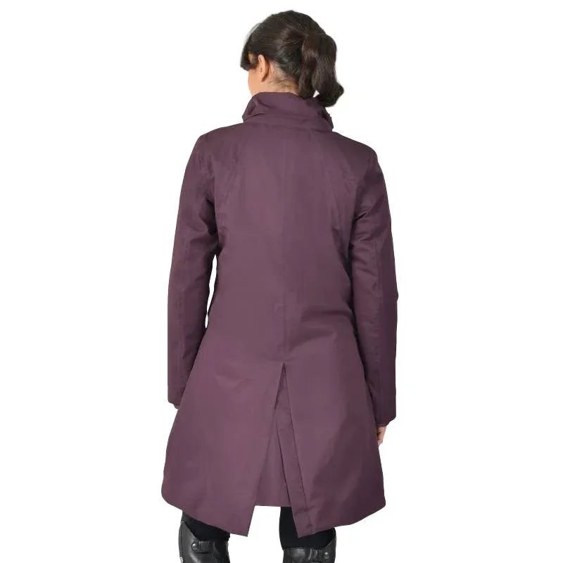 WeatherBeeta All Purpose Waterproof Longline Ladies Jacket - Mulberry-2