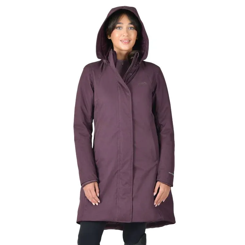 WeatherBeeta All Purpose Waterproof Longline Ladies Jacket - Mulberry-3