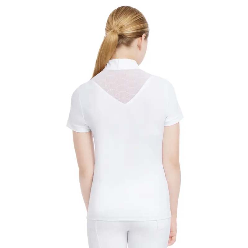 LeMieux Young Rider Eva Short Sleeve Show Shirt - White-1