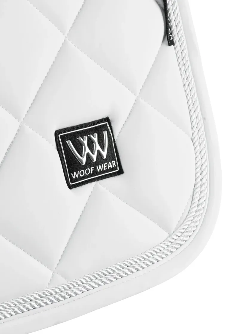 Woof Wear Vision Aura Close Contact Saddle Pad - White Full Size-1