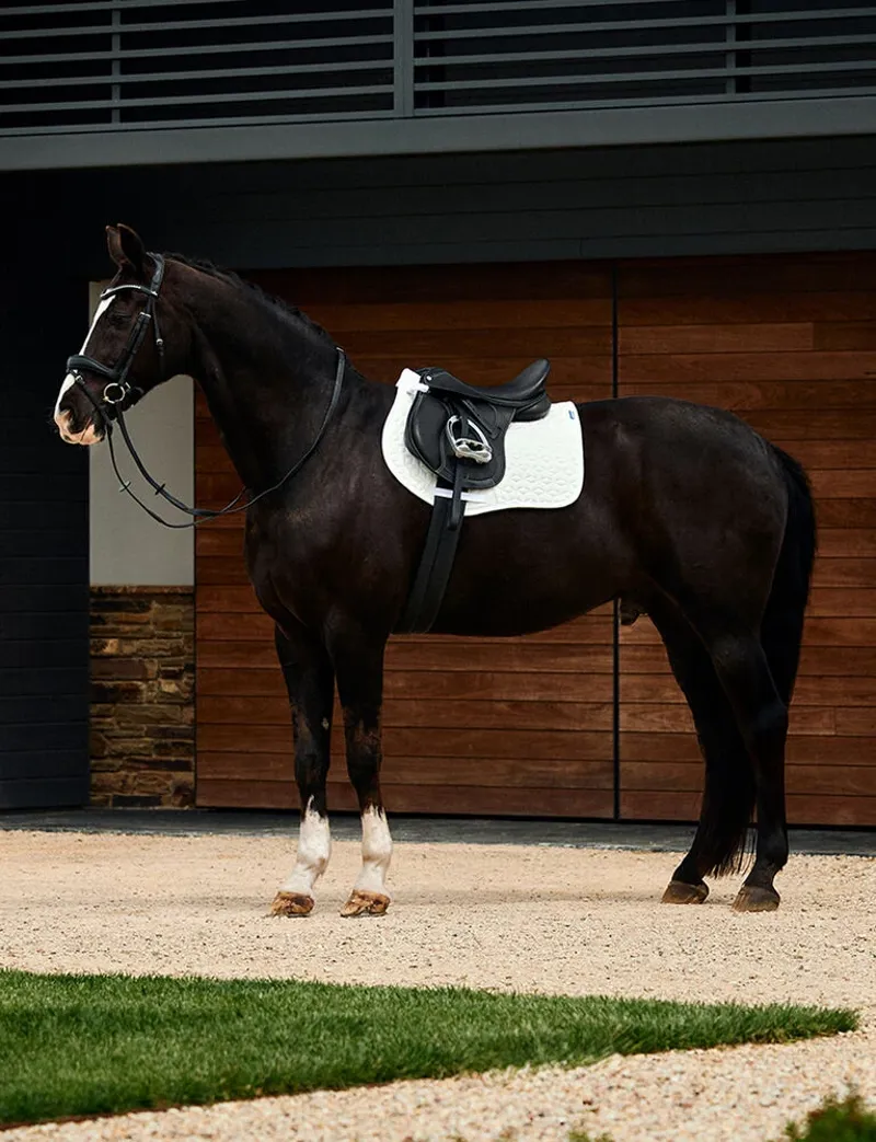 WeatherBeeta Suede Elite Air-Tec All Purpose Saddle Pad - White-1