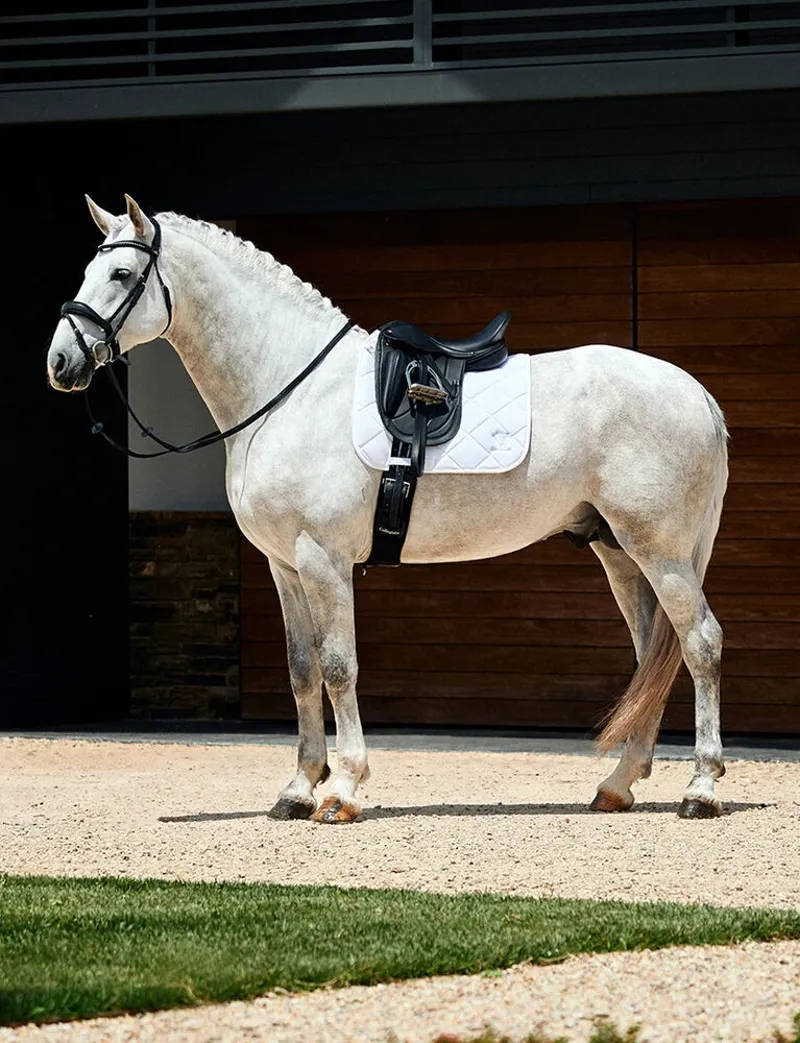 WeatherBeeta Soft Shell Pro 3D Air-Tec Dressage Saddle Pad - White-1