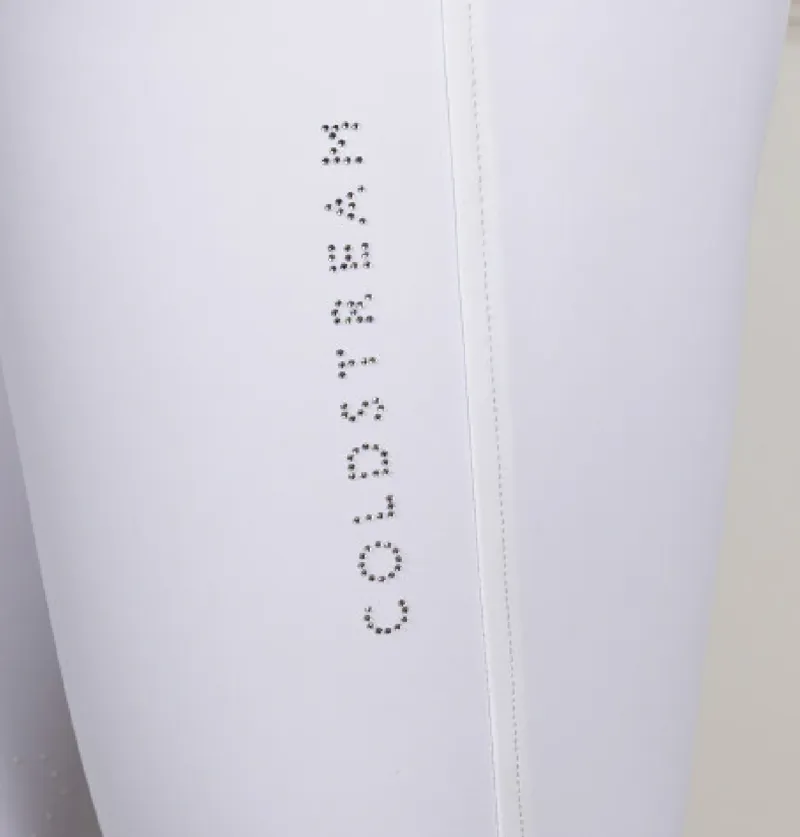 Coldstream Hermitage Diamante Breeches - White-2