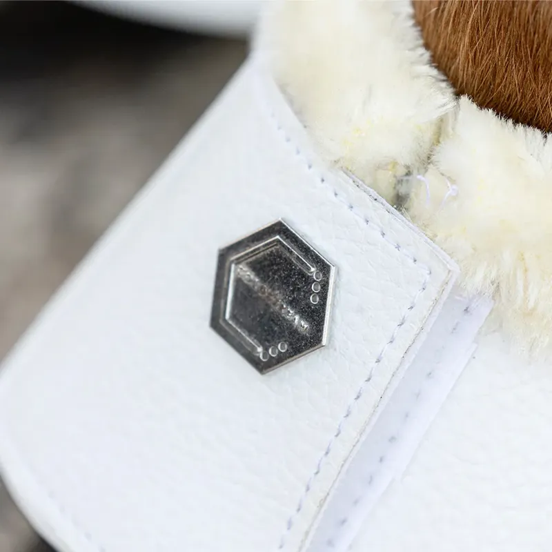 Coldstream Bowden Over Reach Boots - White-2