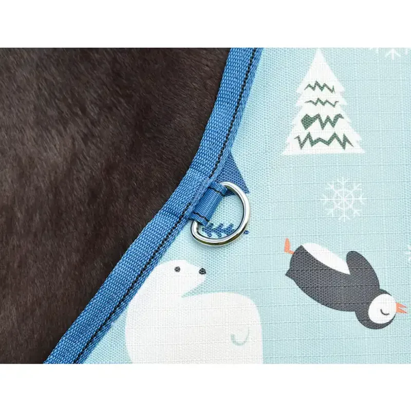 WeatherBeeta ComFiTec Essential 220g Turnout Rug - Winter Print-3
