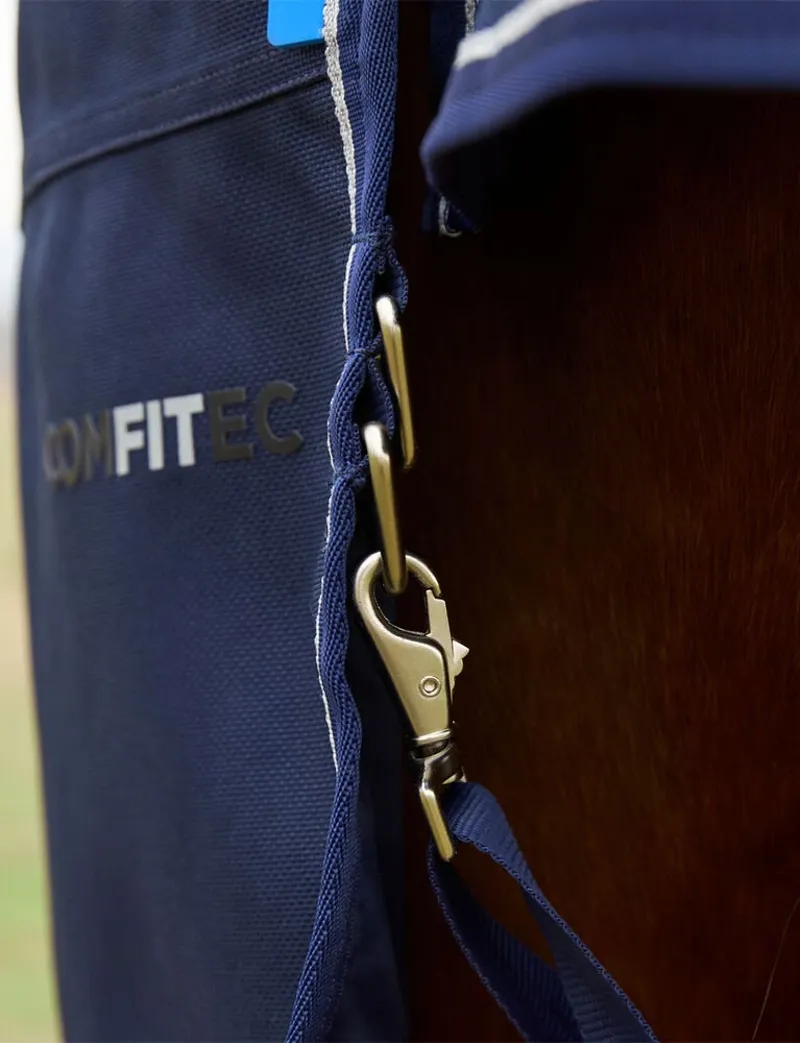 WeatherBeeta ComFiTec Ultra 220g Turnout Detach-A-Neck Rug - Navy-9