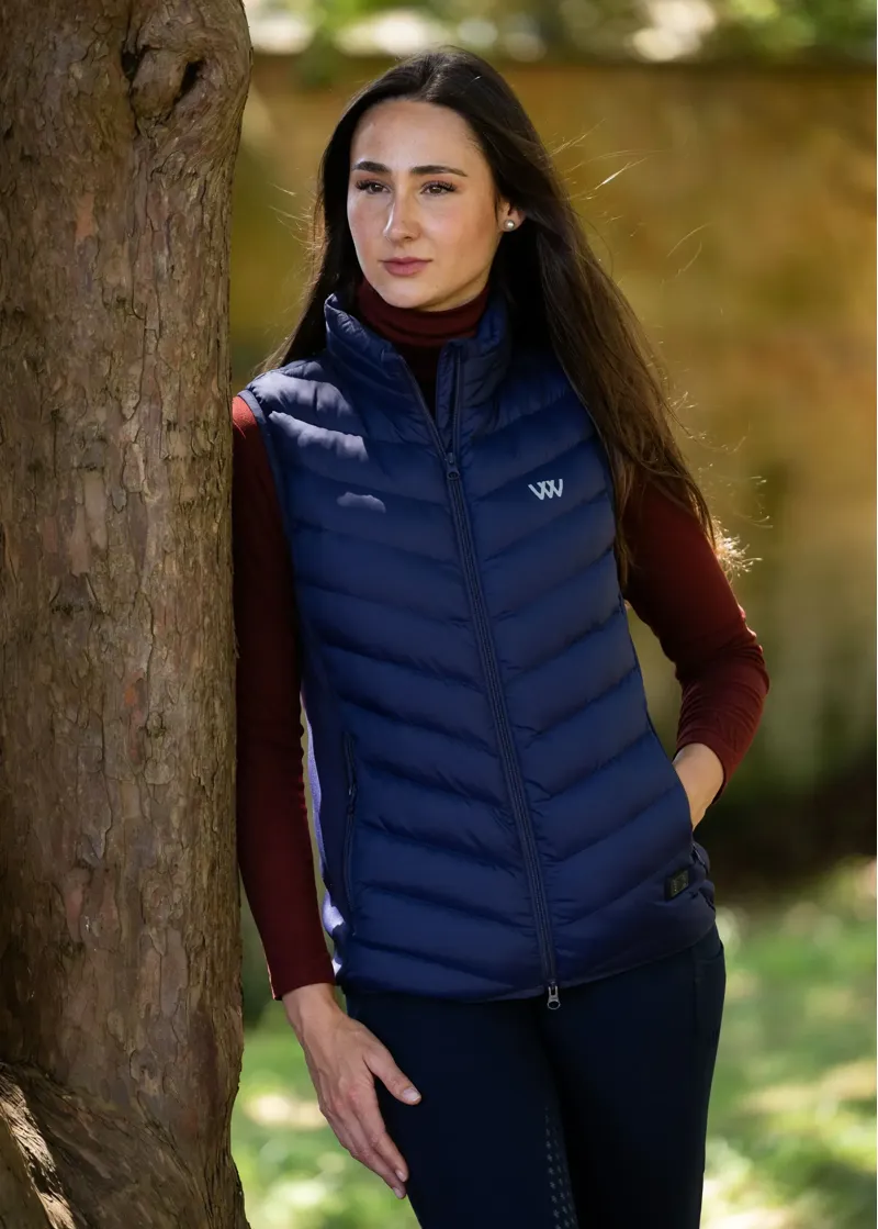 Woof Wear Ladies Heated Gilet - Navy-1