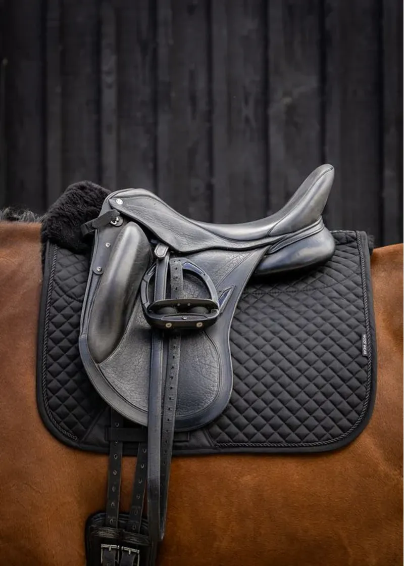 Woof Wear Dressage Sheepskin Pad - Black Full Size-1