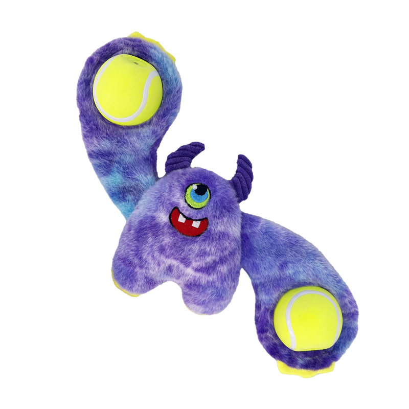 KONG Woozles Monster Dog Toy - Assorted Colours-5