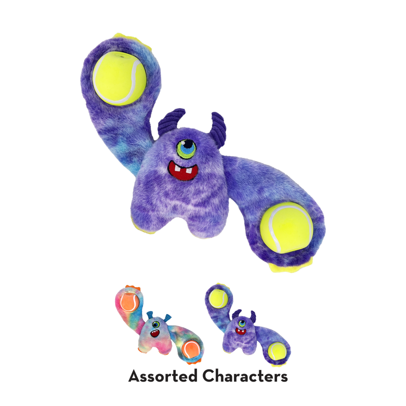 KONG Woozles Monster Dog Toy - Assorted Colours-4
