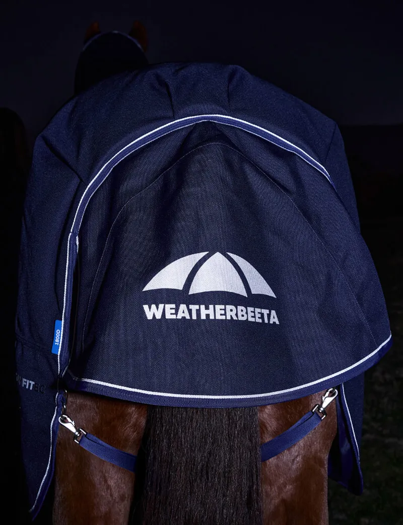 WeatherBeeta ComFiTec Ultra 220g Turnout Detach-A-Neck Rug - Navy-7