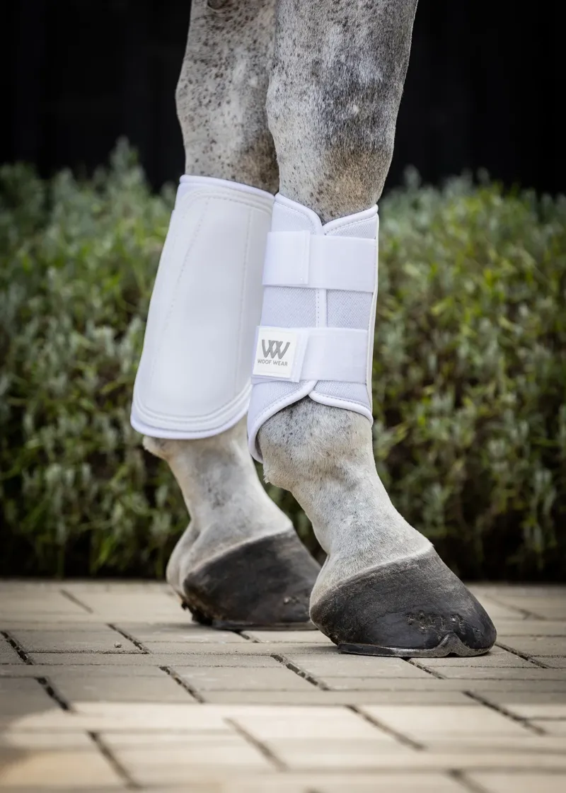 Woof Wear Double Lock Brushing Boot - White-1