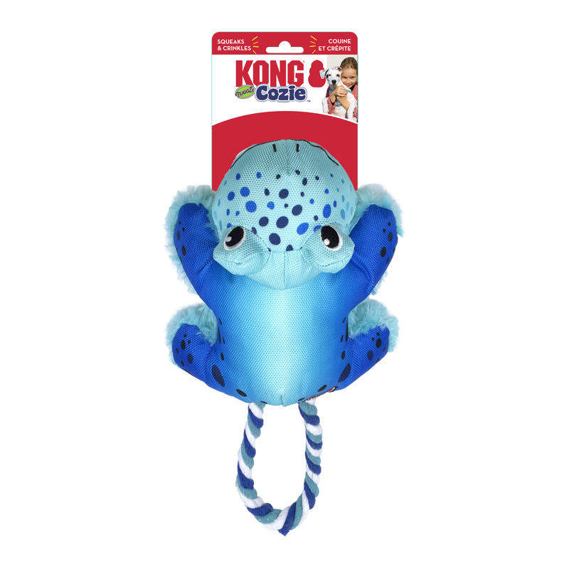 KONG Cozie Tuggz Frog - Small/ Medium 