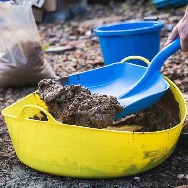 Red Gorilla Tubtrug Flexible Large Shallow 35L Bucket - Yellow-1
