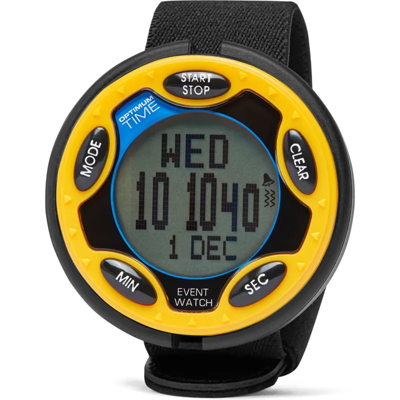 Optimum Time OE Series 14R Rechargeable Event Watch - Yellow