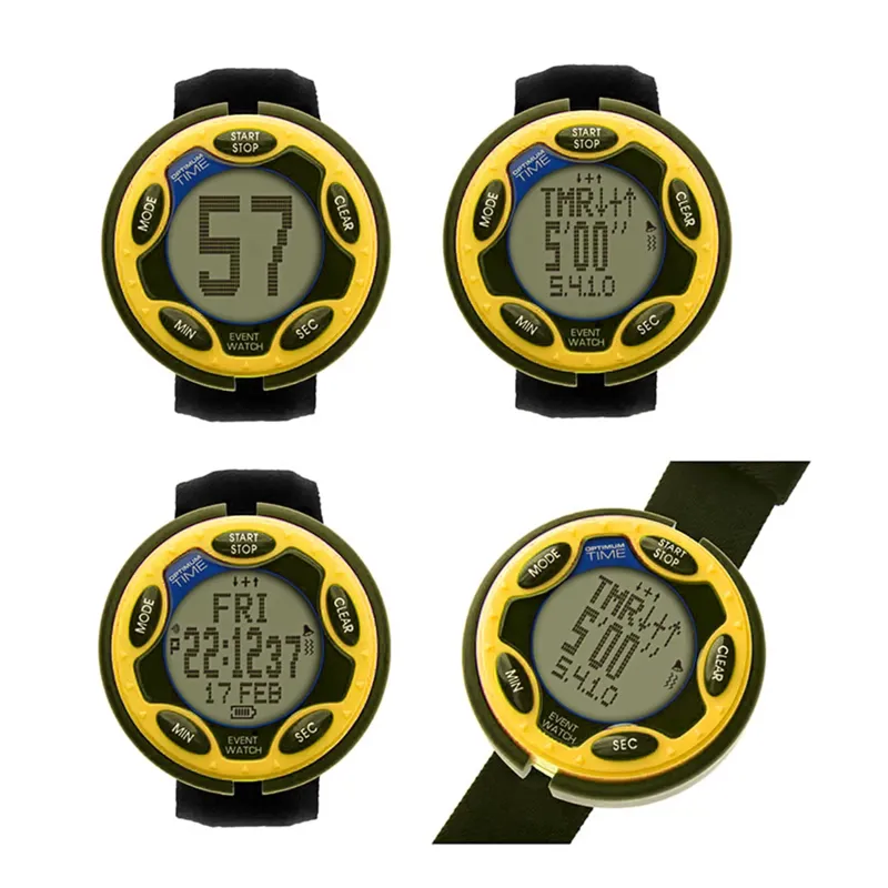 Optimum Time OE Series 14R Rechargeable Event Watch - Yellow-1