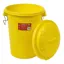 Red Gorilla 30L Storage Bin with Clip Lid - Yellow