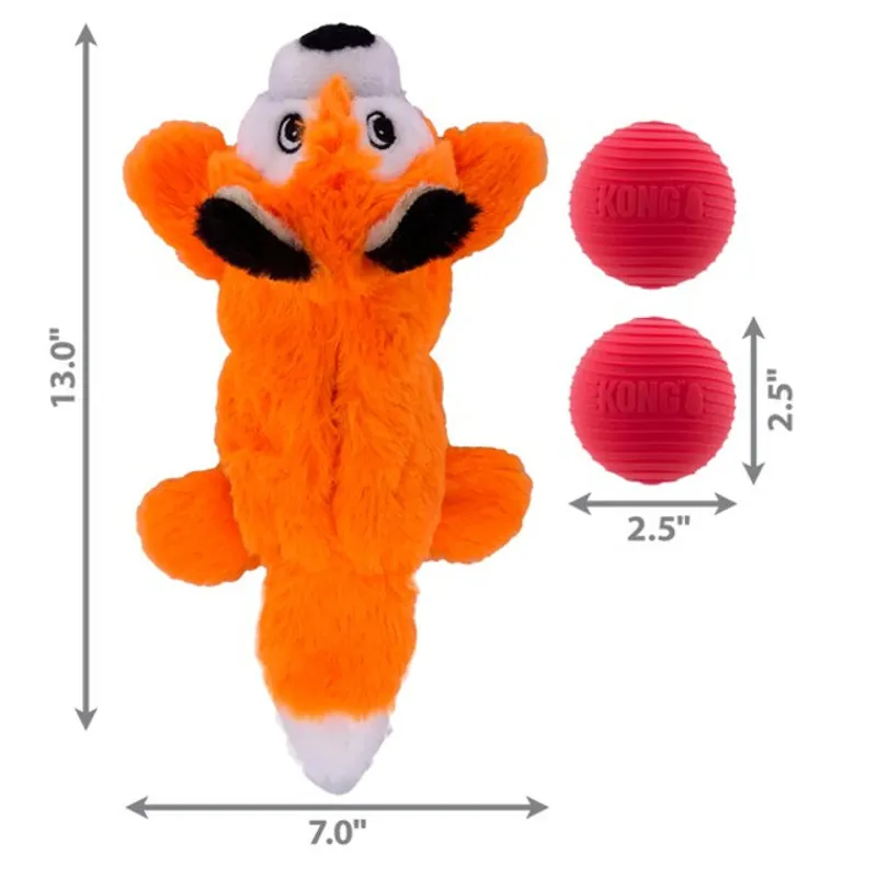 KONG Cozie Pocketz Fox - Medium -1