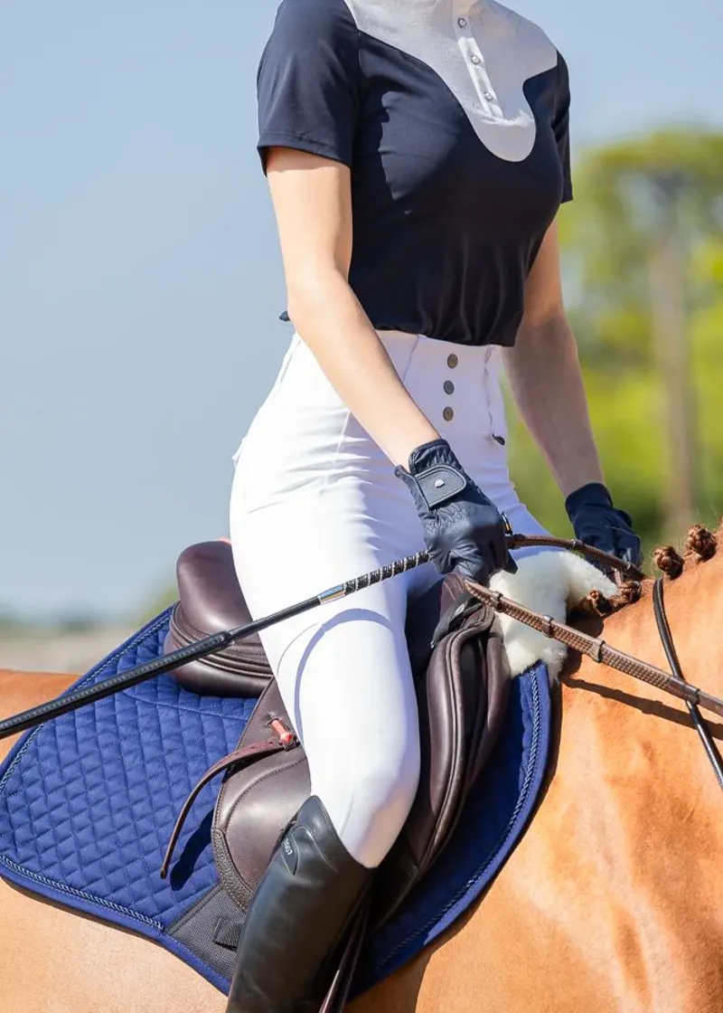 Woof Wear Women's Competition Riding Tights - White-3