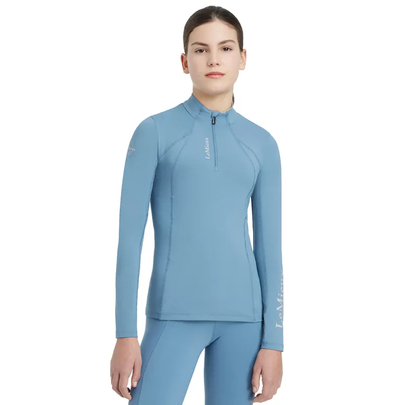 LeMieux Young Rider Classique Base Layer UV50 - Ice Blue-1