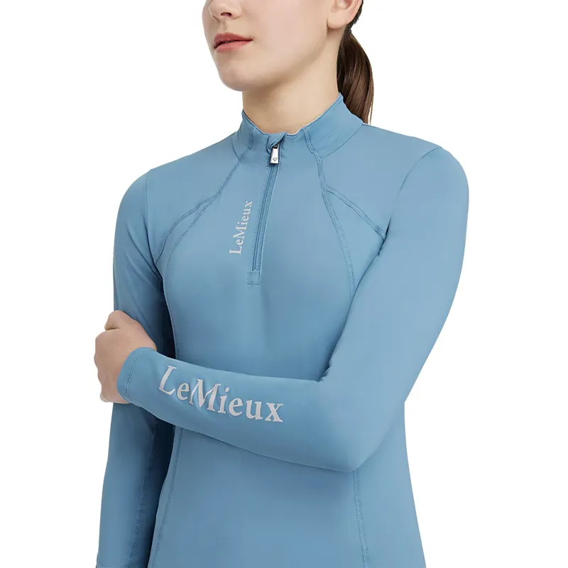 LeMieux Young Rider Classique Base Layer UV50 - Ice Blue-2
