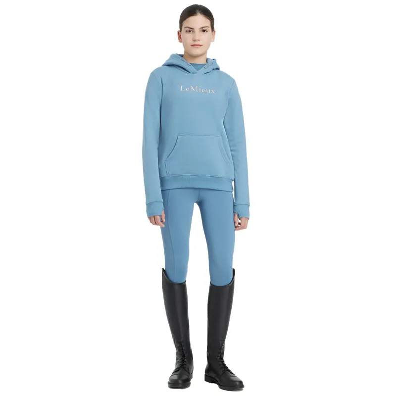 LeMieux Young Rider Classique Hoodie - Ice Blue-3
