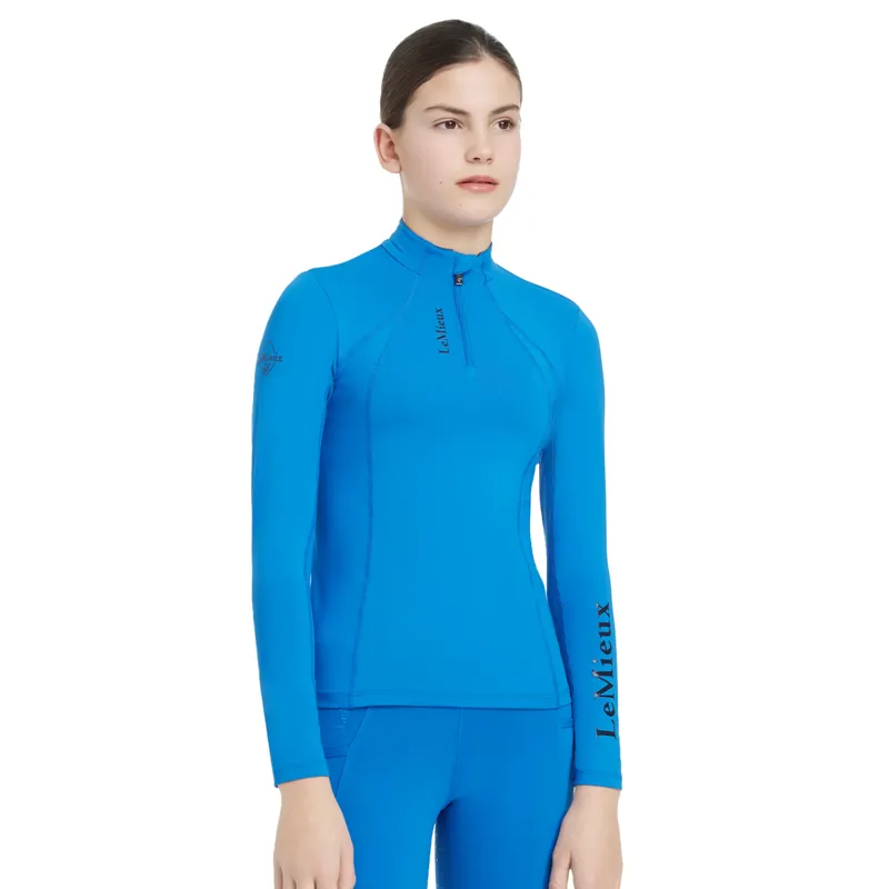 LeMieux Young Rider Classique Base Layer UV50 - Benetton Blue-1