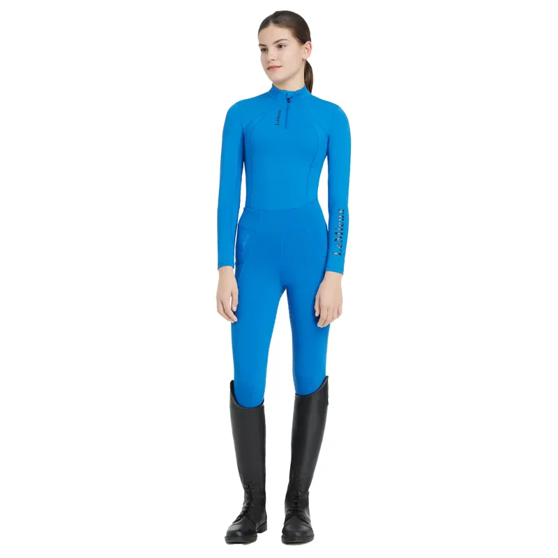 LeMieux Young Rider Classique Base Layer UV50 - Benetton Blue-3