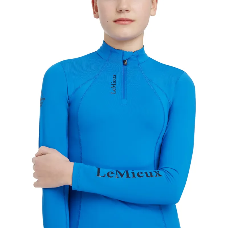 LeMieux Young Rider Classique Base Layer UV50 - Benetton Blue-2