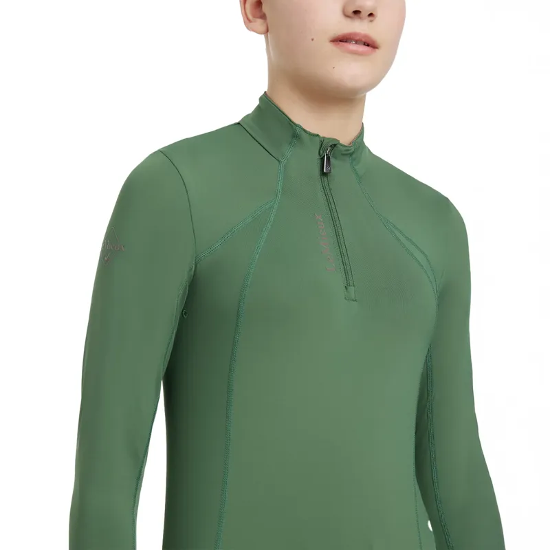 LeMieux Young Rider Classique Base Layer UV50 - Hunter Green-3