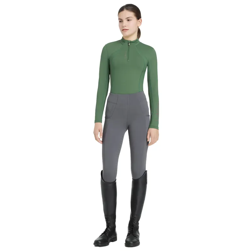 LeMieux Young Rider Classique Base Layer UV50 - Hunter Green-4