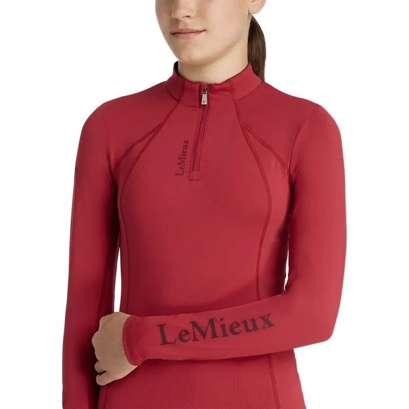LeMieux Young Rider Classique Base Layer UV50 - Chilli-2