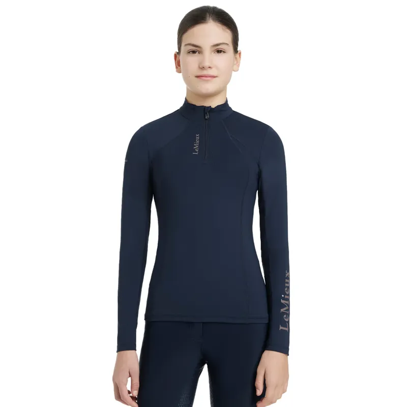 LeMieux Young Rider Classique Base Layer UV50 - Navy-2