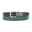 Hy Meydan Leather Belt - Turquoise