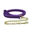Hy Soft Webbing Lead Rein with Chain - Purple/Black