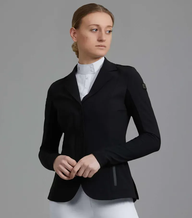 Premier Equine Ladies Quarto Competition Jacket - Jet Black