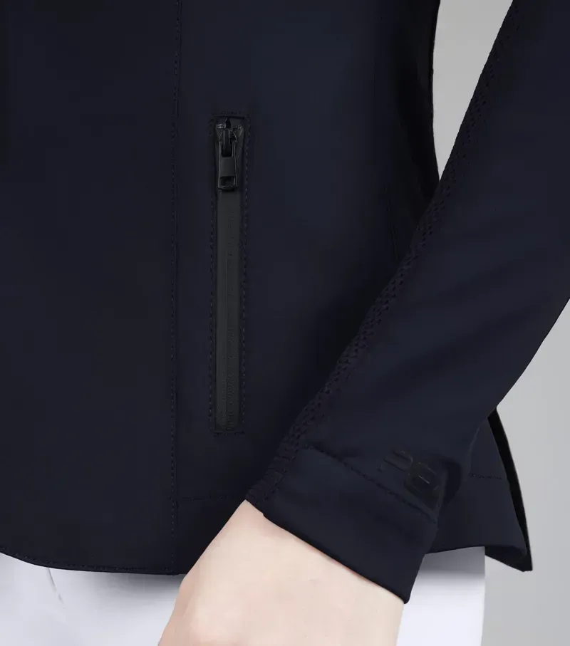 Premier Equine Ladies Quarto Competition Jacket - French Navy-2