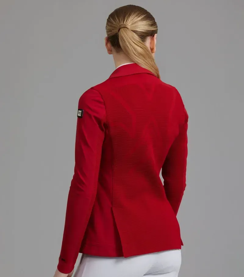 Premier Equine Quarto Ladies Competition Jacket - London Red-2
