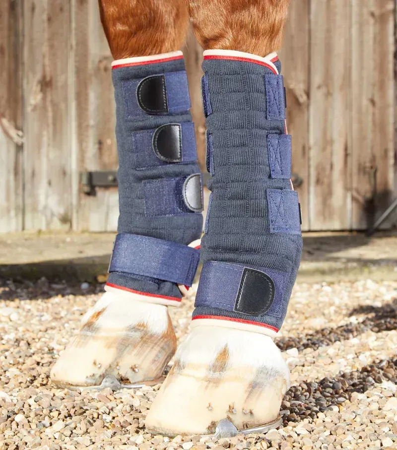 Premier Equine Quick Dry Horse Leg Wraps - Navy-1