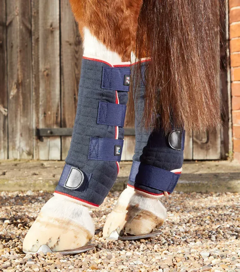 Premier Equine Quick Dry Horse Leg Wraps - Navy-2