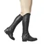 Dublin Stretch Fit Half Chaps - Black/Patent Piping