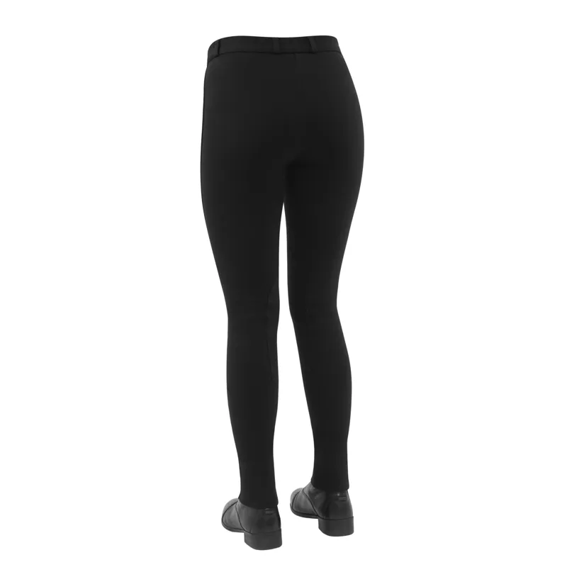 Dublin Ladies Supa-Fit Zip Up Knee Patch Jodhpurs - Black-1