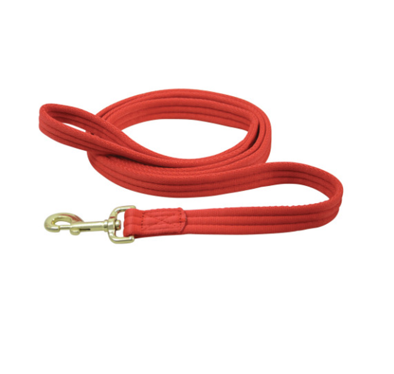 Hy Soft Webbing Lead Rein - Red