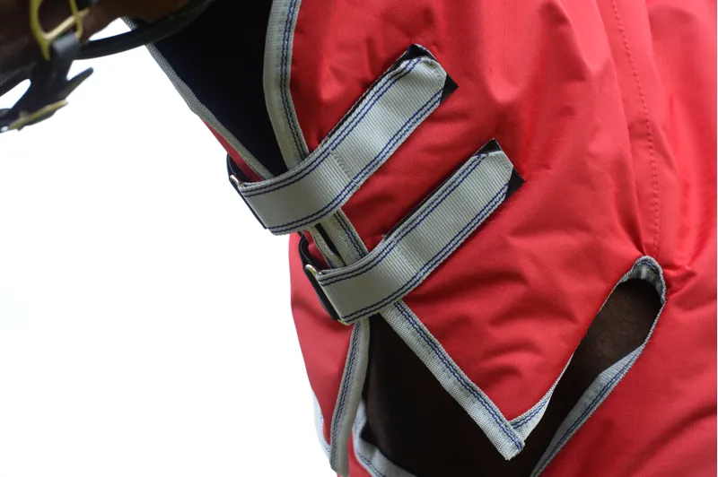 WeatherBeeta ComFiTec Classic Combo Neck Lite Plus 50g Rug - Red/Silver-5