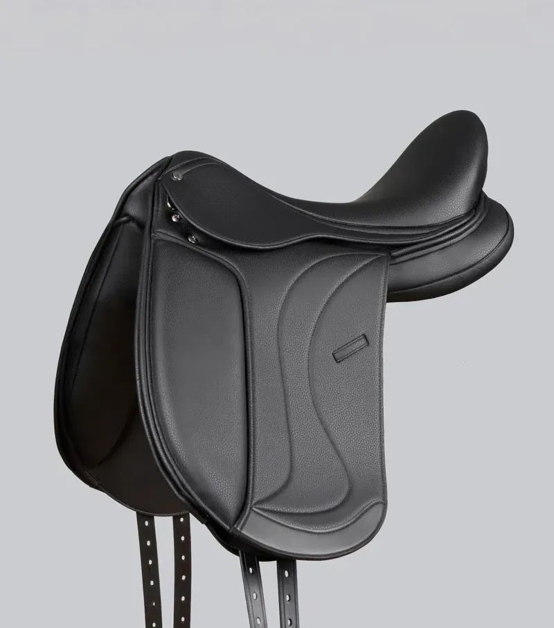 Premier Equine Reims Synthetic Dressage Saddle - Black