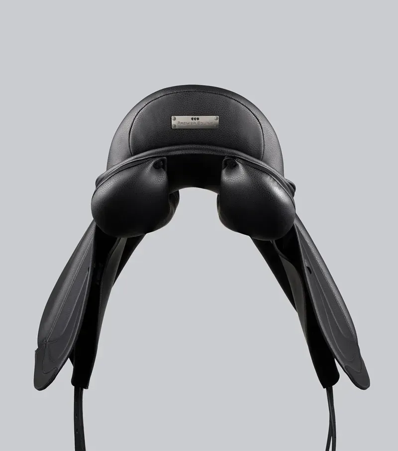 Premier Equine Reims Synthetic Dressage Saddle - Black-4