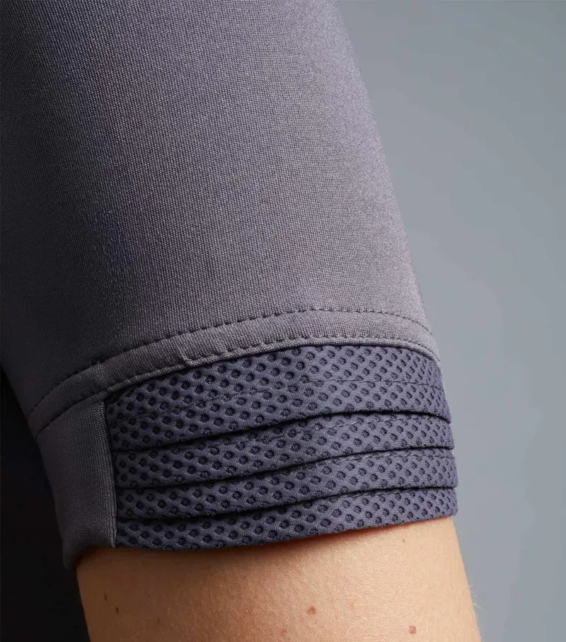 Premier Equine Ladies Remisa Technical Short Sleeve Riding Top - Anthracite Grey-4