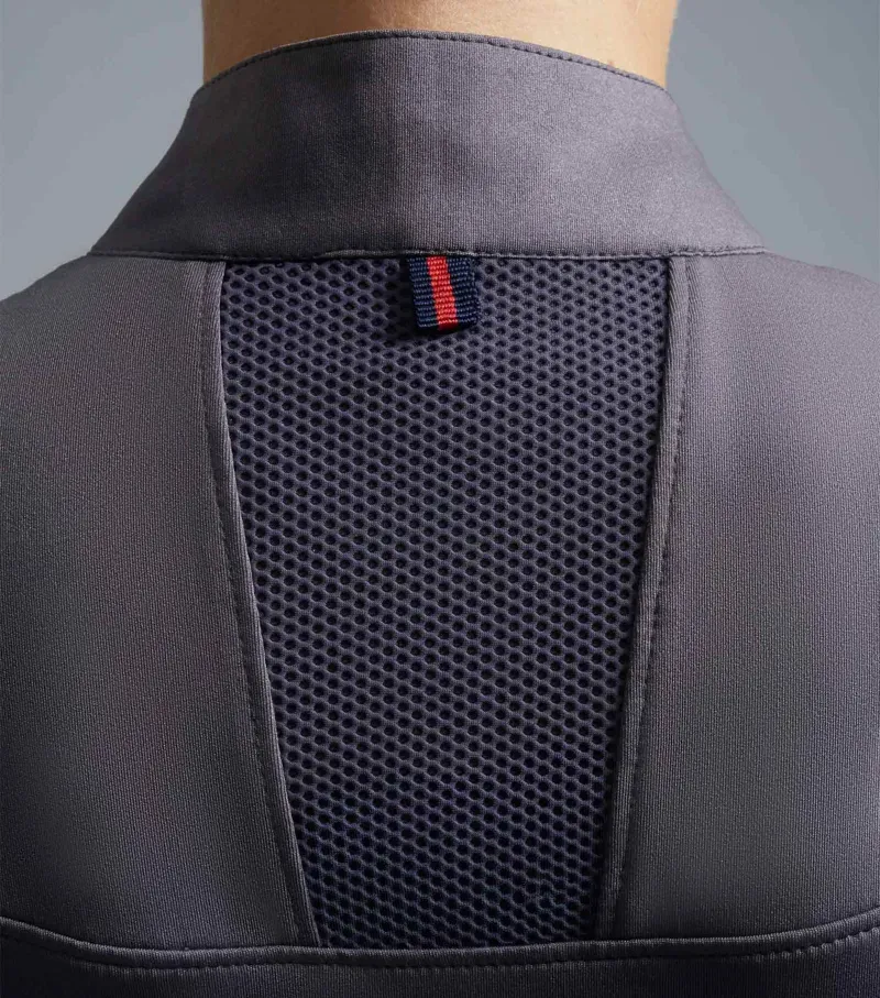 Premier Equine Ladies Remisa Technical Short Sleeve Riding Top - Anthracite Grey-3