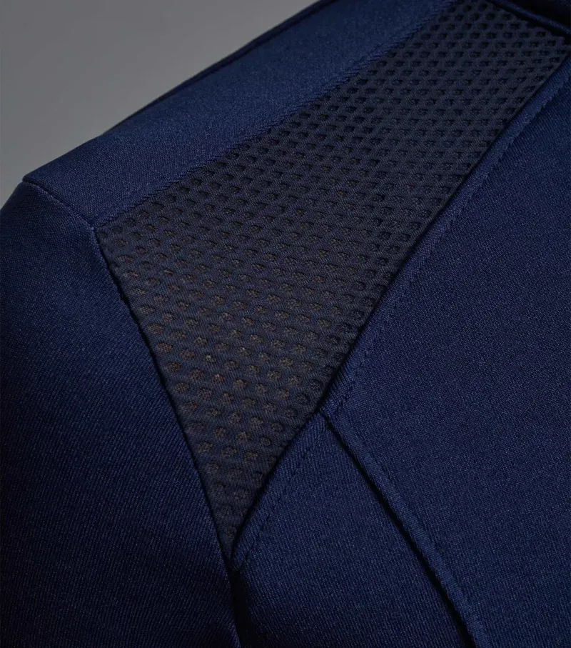 Premier Equine Ladies Remisa Technical Short Sleeve Riding Top - Navy-5