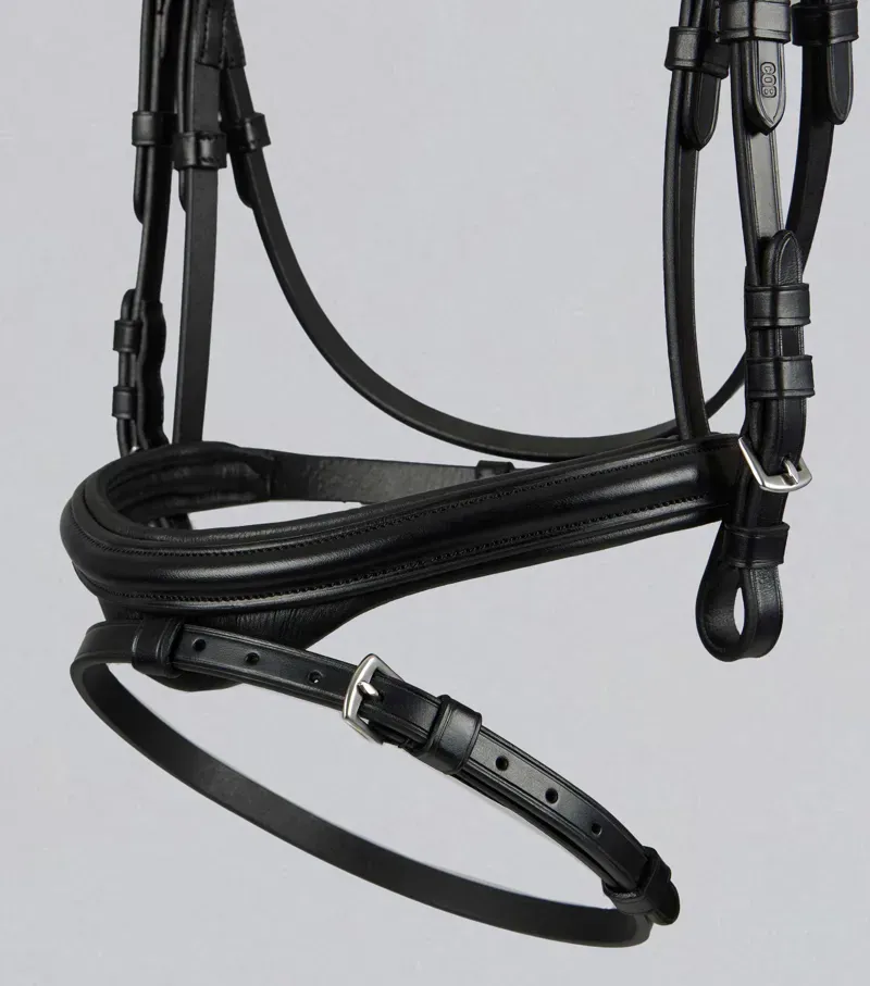 Premier Equine Rivere Snaffle Bridle - Black-2